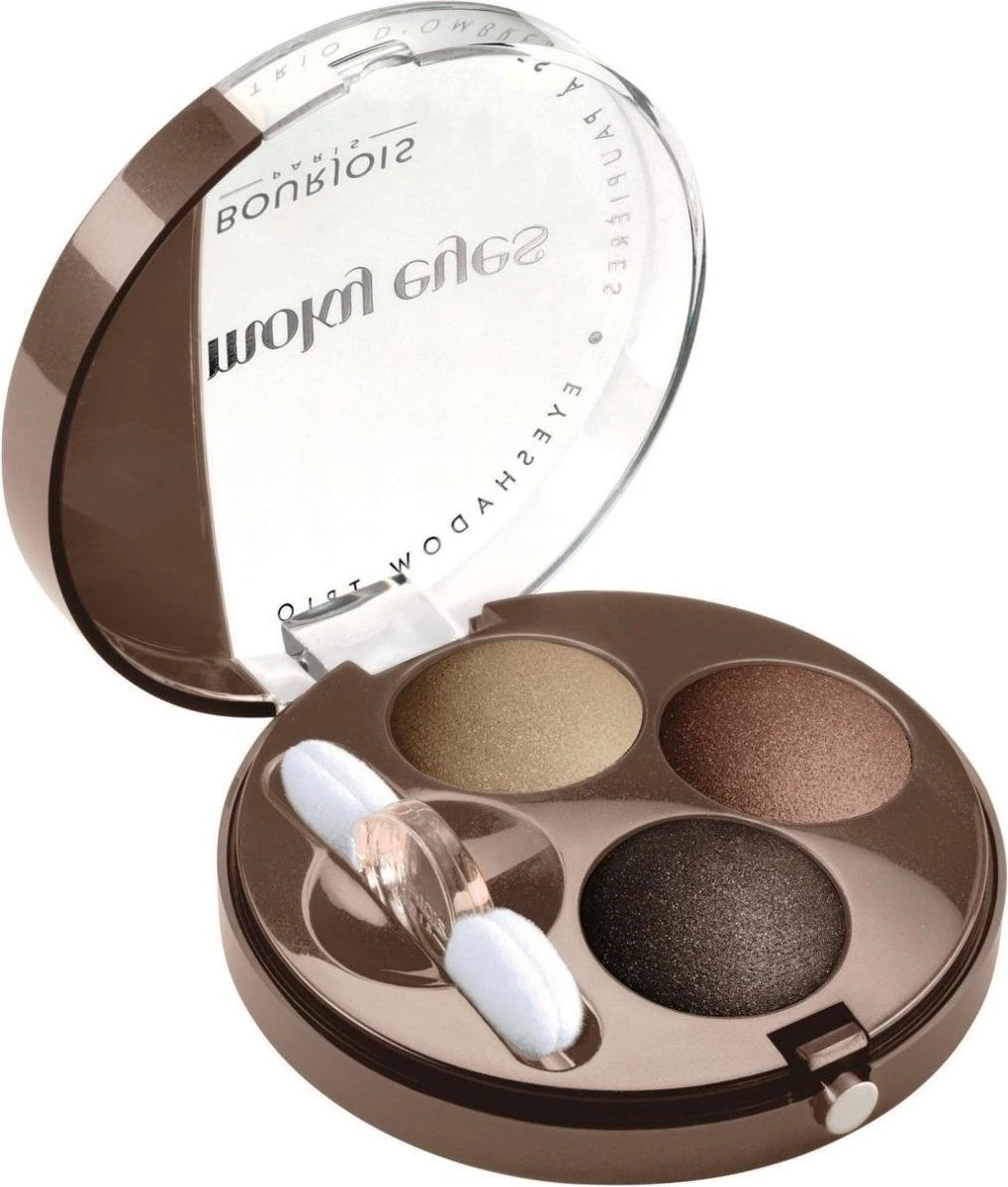 Bourjois Trio Smoky Eyes Oogschaduw - 13 Brun Wood 1 Bourjois Trio Smoky Eyes Oogschaduw - 13 Brun Wood