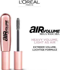 L'Oréal Paris Air Mega Volume Mascara - 01 Black - Zwart -Oogmake Up Winkel 1020x1200