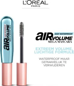 L’Oréal Paris Air Mega Volume Mascara - 01 Black Waterproof - Mega Volume Mascara - 9.4 Ml -Oogmake Up Winkel 1034x1200 1