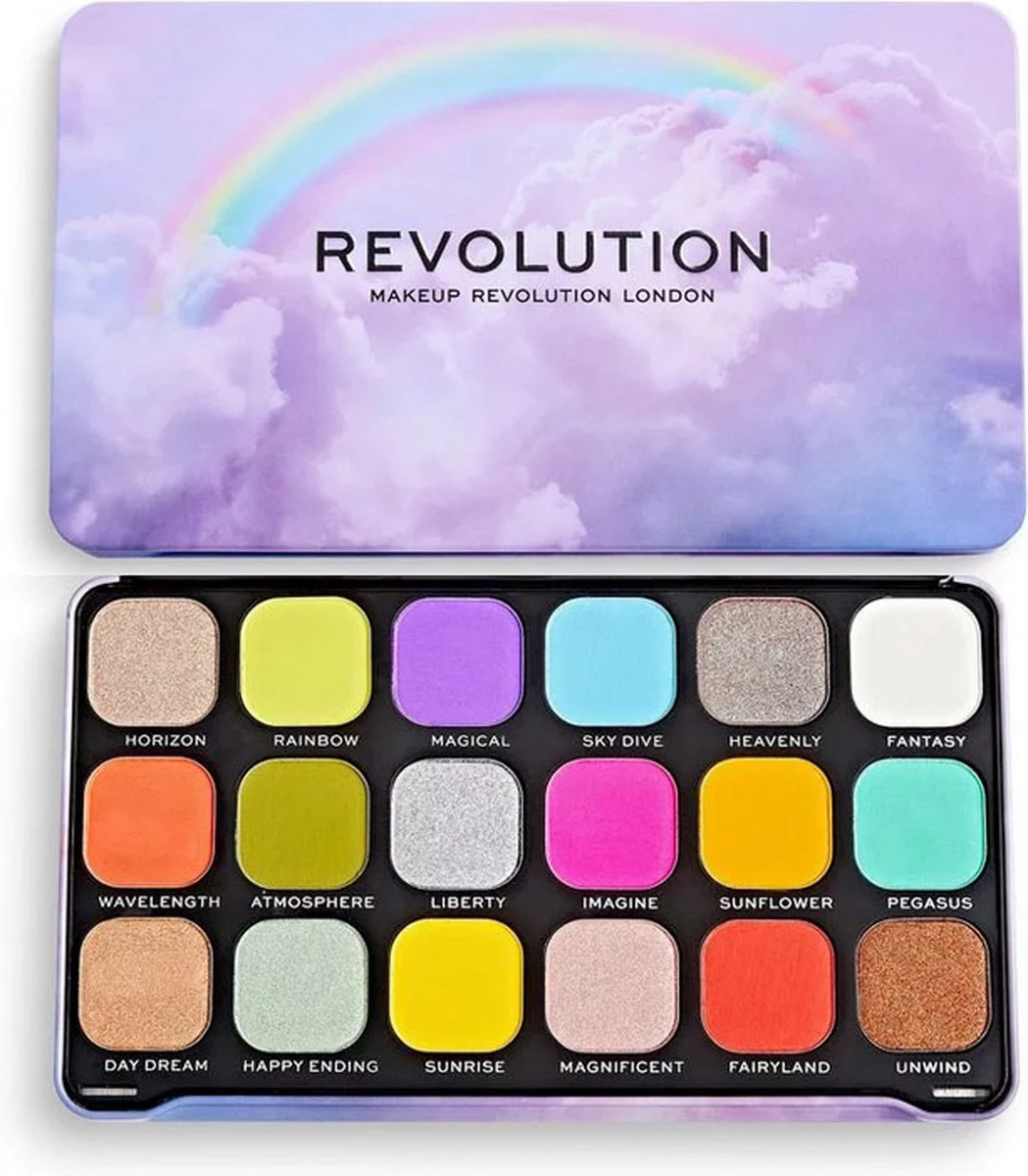 Makeup Revolution Eyeshadow Palette - Rainbow 2 Makeup Revolution Eyeshadow Palette - Rainbow - Afbeelding 2