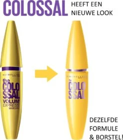 Maybelline Volum' Express Colossal Glam Black Mascara - Volume Mascara -Oogmake Up Winkel 1055x1200
