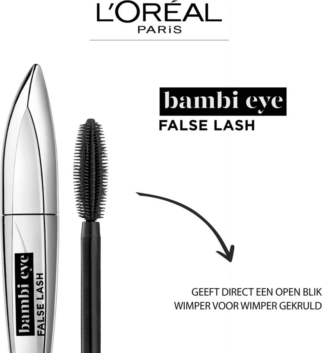 L’Oréal Paris Bambi Eye By False Lash Mascara - Zwart 6 L’Oréal Paris Bambi Eye By False Lash Mascara - Zwart - Afbeelding 6