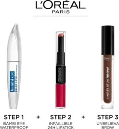 L’Oréal Paris Bambi Eye By False Lash Waterproof Mascara - Zwart -Oogmake Up Winkel 1112x1200 2