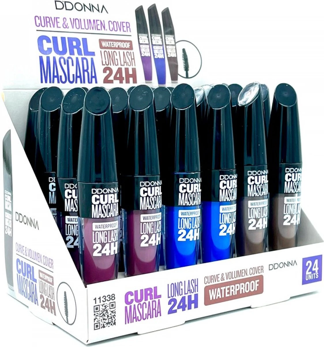 D'Donna - Curl Mascara - Bruin - Waterproof - 1 Flesje Met 8 Gram Inhoud 4 D'Donna - Curl Mascara - Bruin - Waterproof - 1 Flesje Met 8 Gram Inhoud - Afbeelding 4