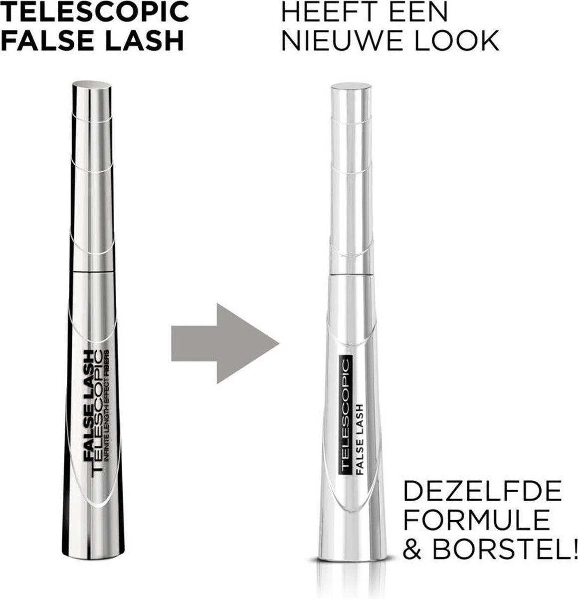 3x L'Oréal False Lash Telescopic Magnetic Black Mascara 4 3x L'Oréal False Lash Telescopic Magnetic Black Mascara - Afbeelding 4