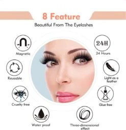 Nepwimers Zonder Lijm | Magnetische Wimpers | Eyeliners | Diamond Wimpers | Pincet | Wimperset | Model Diamond | Fake Lashes | M5 Lashes Diamond Set | Herbruikbare Wimpers | 3D Wimpers | Kit | Waterbestendig | Natuurlijke Wimpers | Waterproof -Oogmake Up Winkel 1164x1200 11