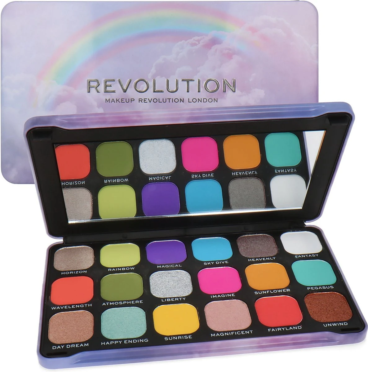 Makeup Revolution Eyeshadow Palette - Rainbow 1 Makeup Revolution Eyeshadow Palette - Rainbow
