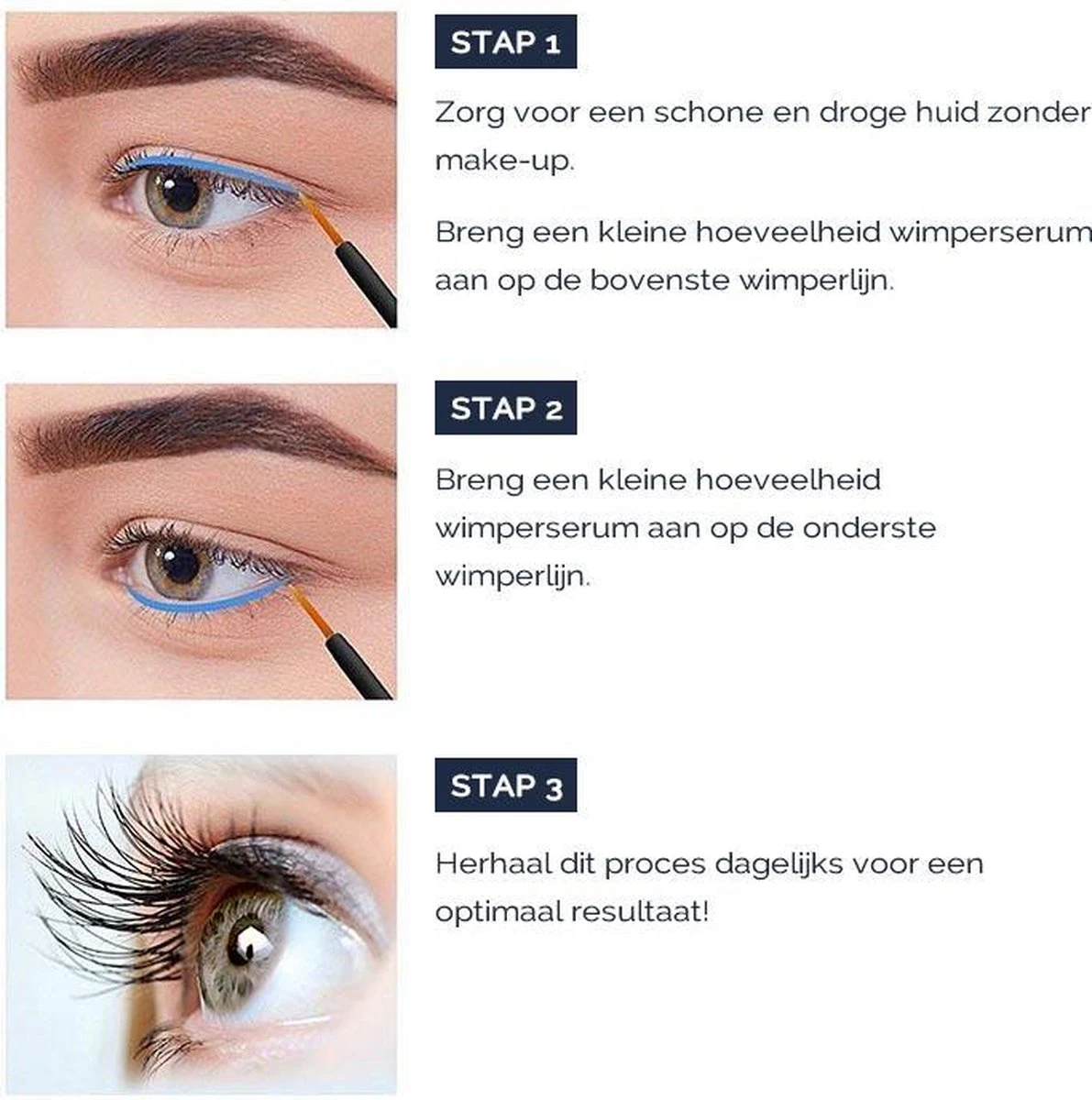 Skines® Wimperserum Premium – Eyelash Serum - Wenkbrauw Serum - Wimper Groei - 3ML 7 Skines® Wimperserum Premium – Eyelash Serum - Wenkbrauw Serum - Wimper Groei - 3ML - Afbeelding 7
