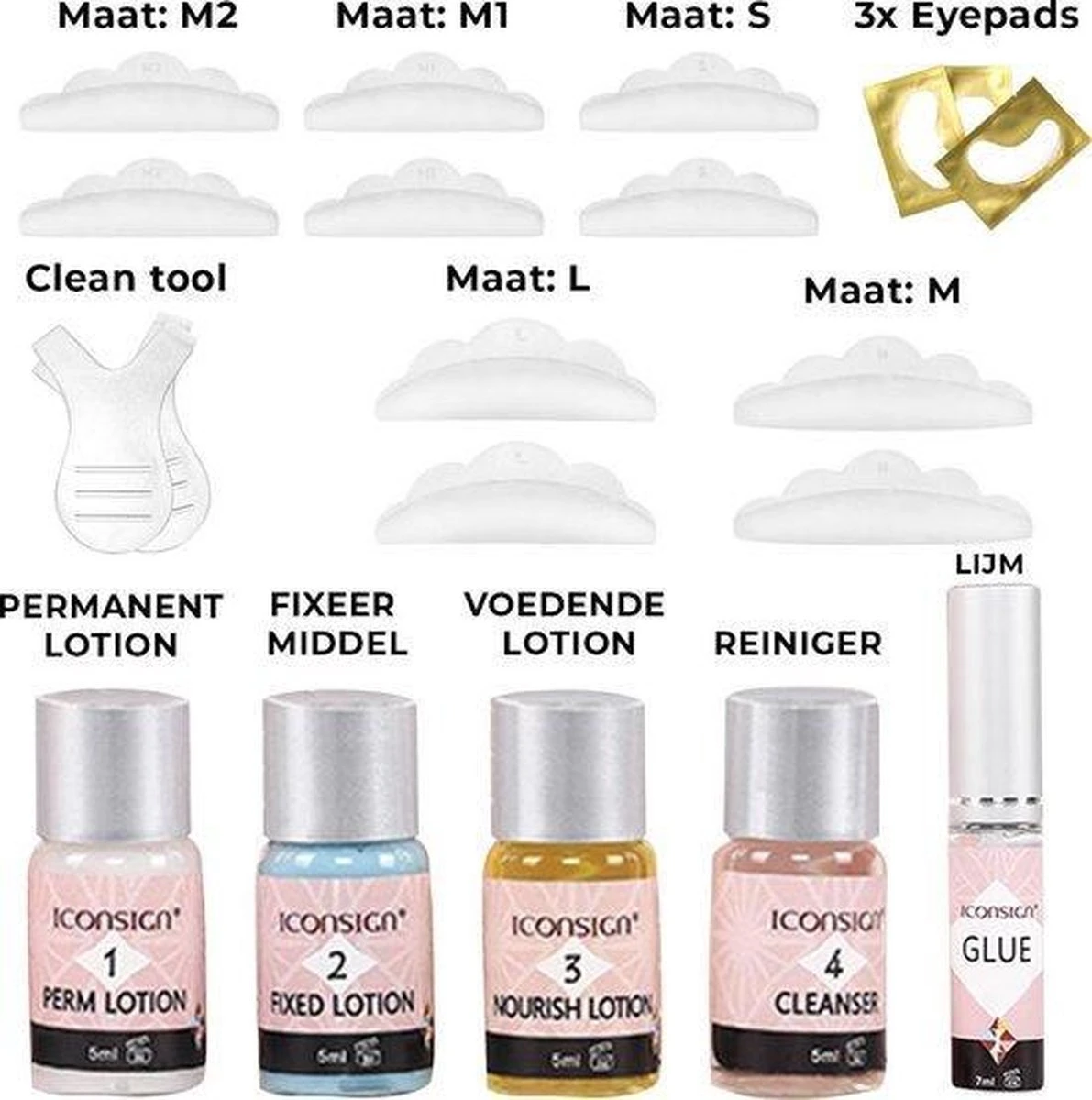 Iconsign Nieuwste Upgraded Wimper Lifting Set - Lash Lift Set Met Extra Sterke Lijm– Lashlift - Nieuw In 2021 - Permanent En Fixatietijd Slechts 12-15 Minuten - Vernieuwde Wimperlifting Set – Lash Lift Kit - Uitgebreide Versie 25 Delig 7 Iconsign Nieuwste Upgraded Wimper Lifting Set - Lash Lift Set Met Extra Sterke Lijm– Lashlift - Nieuw In 2021 - Permanent En Fixatietijd Slechts 12-15 Minuten - Vernieuwde Wimperlifting Set – Lash Lift Kit - Uitgebreide Versie 25 Delig - Afbeelding 7