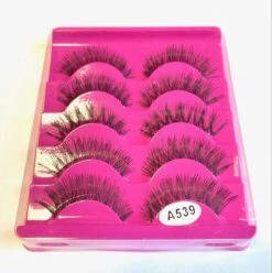 Merkloos Lange Zwarte Nepwimpers - 5 Paar