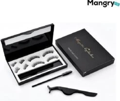 Merkloos 3D Magnetische Nepwimpers Zonder Lijm | 4 Paar | Zwart | Magnetische Wimpers | Magnetic Fake Eyelashes | Wimper Set | Natuurlijke Volle Wimpers - Professional Eye Lash - Mangry -Oogmake Up Winkel 1200x1013 2