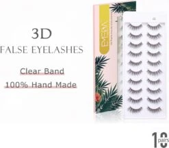 EMEDA 3D Nepwimpers – 10 Paar - Natuurlijke Valse Wimpers - Make-Up Eyelashes -Oogmake Up Winkel 1200x1051 2
