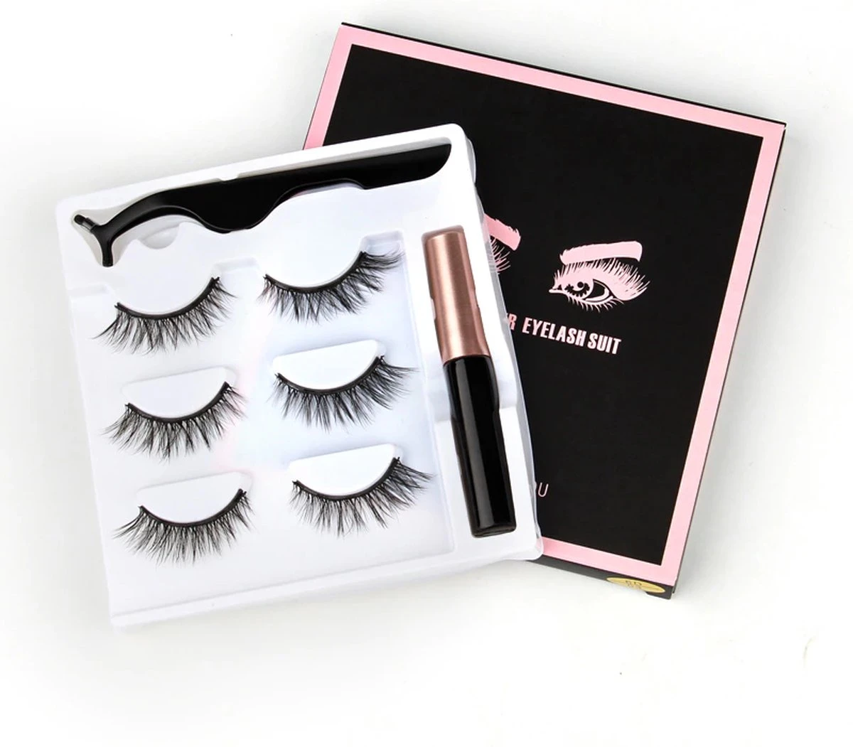 Magnetische Wimpers -Magnetische Eyeliner - 3 Set Wimpers - Magnetic Lashes - Eyelashes - Fake Lashes - 3D Wimpers 5 Magnetische Wimpers -Magnetische Eyeliner - 3 Set Wimpers - Magnetic Lashes - Eyelashes - Fake Lashes - 3D Wimpers - Afbeelding 5