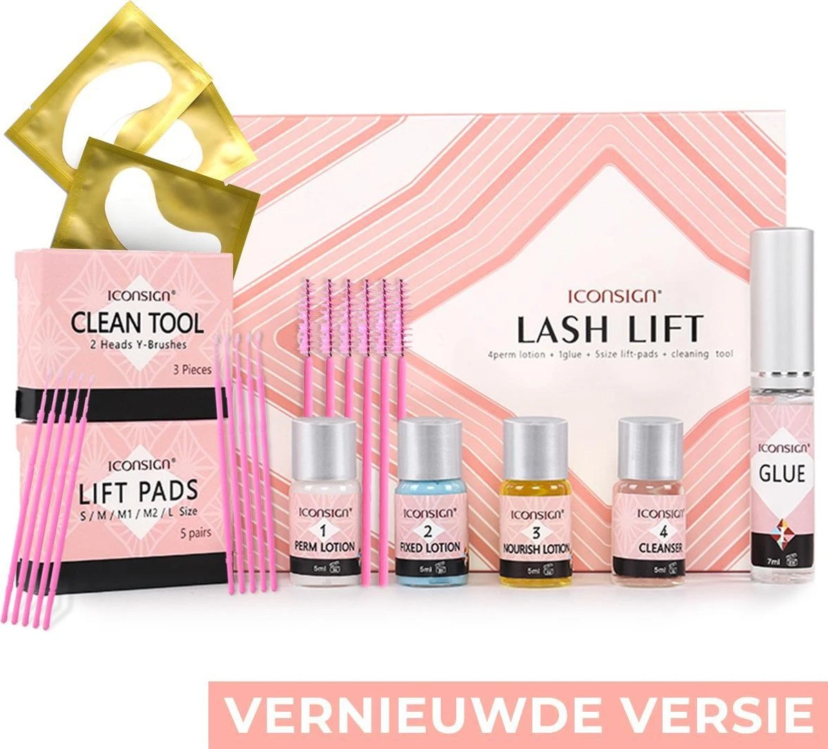 Wimperlifting Set - Lash Lift Kit Met Sterke Lijm - Wimperserums Met Wenkbrauw Gel - Lash Lift Set - Wimperkruller 1 Wimperlifting Set - Lash Lift Kit Met Sterke Lijm - Wimperserums Met Wenkbrauw Gel - Lash Lift Set - Wimperkruller