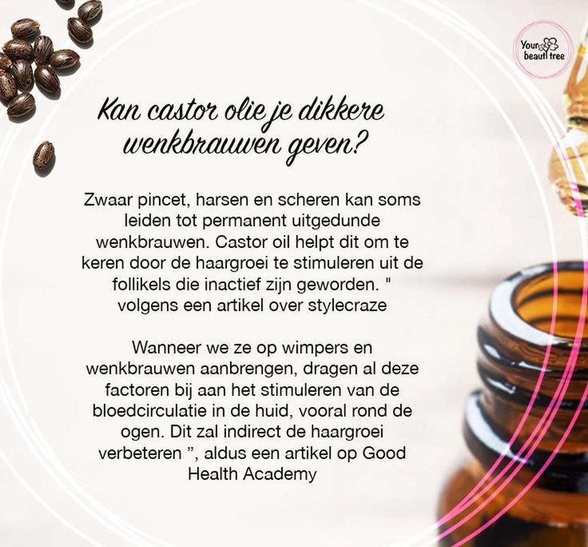 Your Beauty Tree ® Wimper Serum Met Echte Castor Olie |100% Natuurlijke Wimpergroei| Castor Oil Eyelash Serum|Wonder Olie | Wimper Groei | Wenkbrauw Serum | Lash Serum | Wimper Groeimiddel 5 Your Beauty Tree ® Wimper Serum Met Echte Castor Olie |100% Natuurlijke Wimpergroei| Castor Oil Eyelash Serum|Wonder Olie | Wimper Groei | Wenkbrauw Serum | Lash Serum | Wimper Groeimiddel - Afbeelding 5