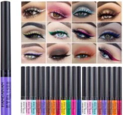 Handaiyan Liquid Eyeliner – 12 Verschillende Kleuren - Make Up – Set - Kleur - Cadeau - Kleuren - Waterproof & Langhoudend -Oogmake Up Winkel 1200x1116 1