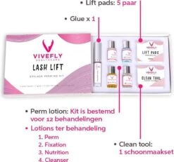 Vivefly Healthcare Wimperlifting Set - Complete Kit Voor Wimper- En Wenkbrauw Lifting - Extra Sterke Lijm - 25-delig - Wimperlift - Lash Lift Kit - Wimperserum - Wimpers Krullen - Brow Lamination - Geschikt Voor Professioneel Gebruik -Oogmake Up Winkel 1200x1121