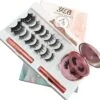 Yermin Beauty Magnetische Wimpers Set - Inclusief Wimperzetter En 2 Flesjes Waterproof Eyeliner - Wimperhouder Met Spiegel - 8+2 Paar Extra