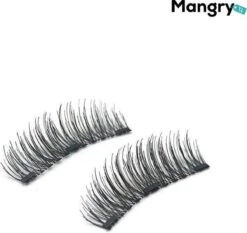 Merkloos 3D Magnetische Nepwimpers Zonder Lijm | 4 Paar | Zwart | Magnetische Wimpers | Magnetic Fake Eyelashes | Wimper Set | Natuurlijke Volle Wimpers - Professional Eye Lash - Mangry -Oogmake Up Winkel 1200x1134