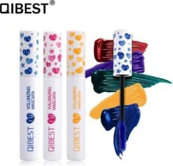QIBEST® Volume Mascara |Hippe Kleuren |Basis Zwart | Accentueer Uw Wimpers Met Een Zomerse Glamour | Accentueer Uw Natuurlijke Oogkleur | Waterproof -Oogmake Up Winkel 1200x1146 3