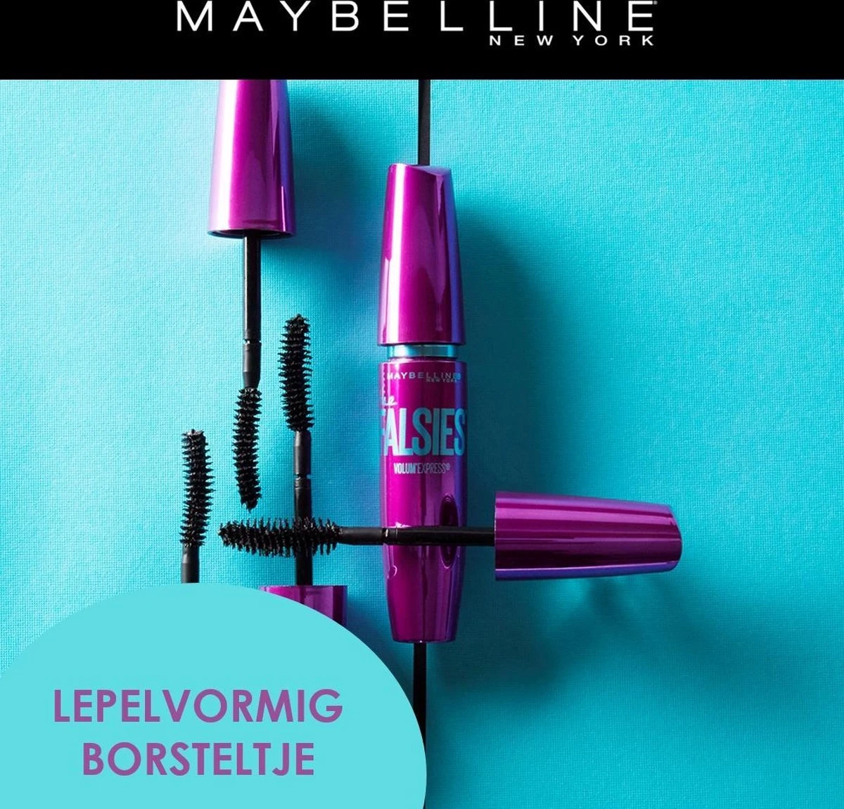 Maybelline Volum'Express Falsies - Zwart - Mascara 10 Maybelline Volum'Express Falsies - Zwart - Mascara - Afbeelding 10