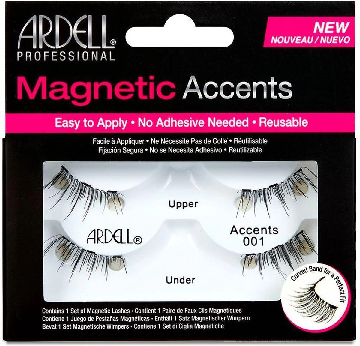 Ardell Professional Magnetic Double Strip Accents Lashes - 001 Accents - Magnetische Nepwimpers - Set Kunstwimpers - Zwart 1 Ardell Professional Magnetic Double Strip Accents Lashes - 001 Accents - Magnetische Nepwimpers - Set Kunstwimpers - Zwart