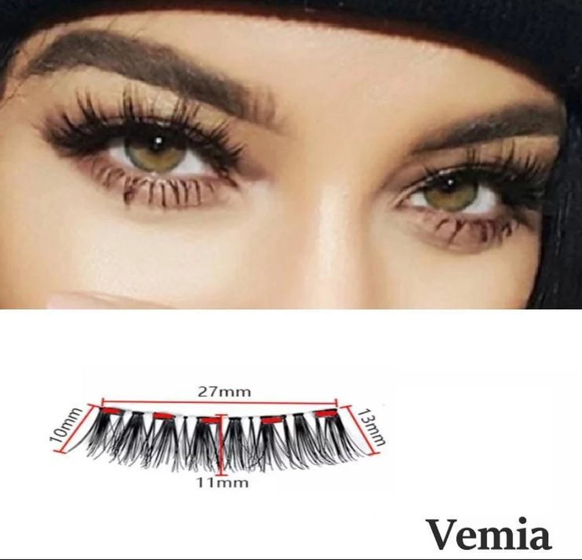 Vemia® - Trendy Magnetische Volume Wimpers – Nieuwste Uitvinding (zonder Lijm Of Eyeliner) 2 Vemia® - Trendy Magnetische Volume Wimpers – Nieuwste Uitvinding (zonder Lijm Of Eyeliner) - Afbeelding 2