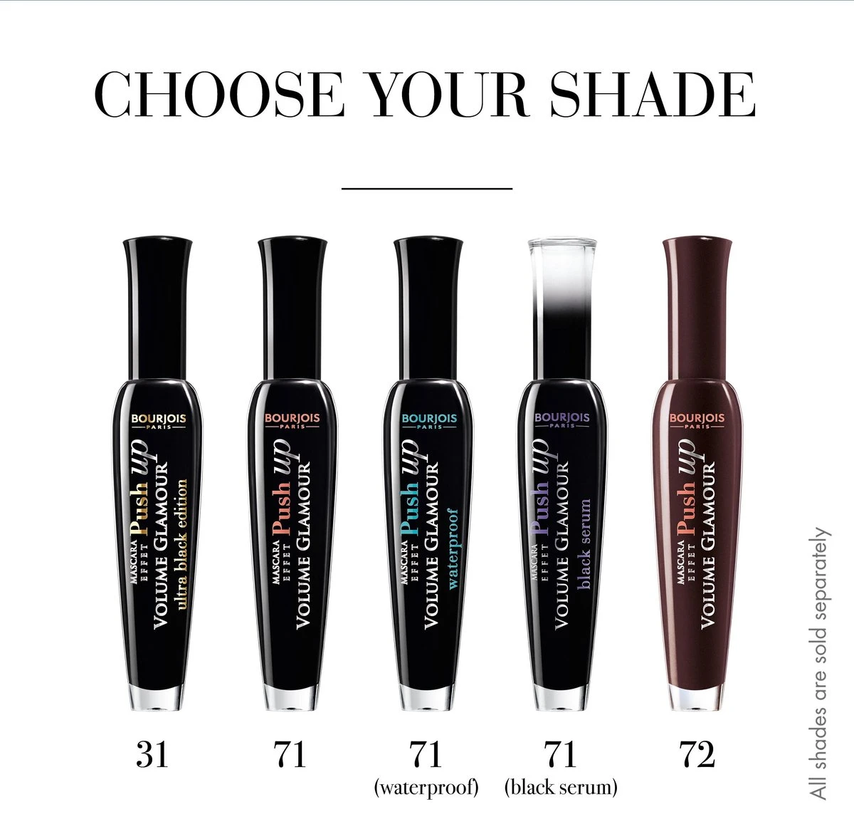 Bourjois Volume Glamour Push Up Waterproof - 71 Black - Mascara 6 Bourjois Volume Glamour Push Up Waterproof - 71 Black - Mascara - Afbeelding 6