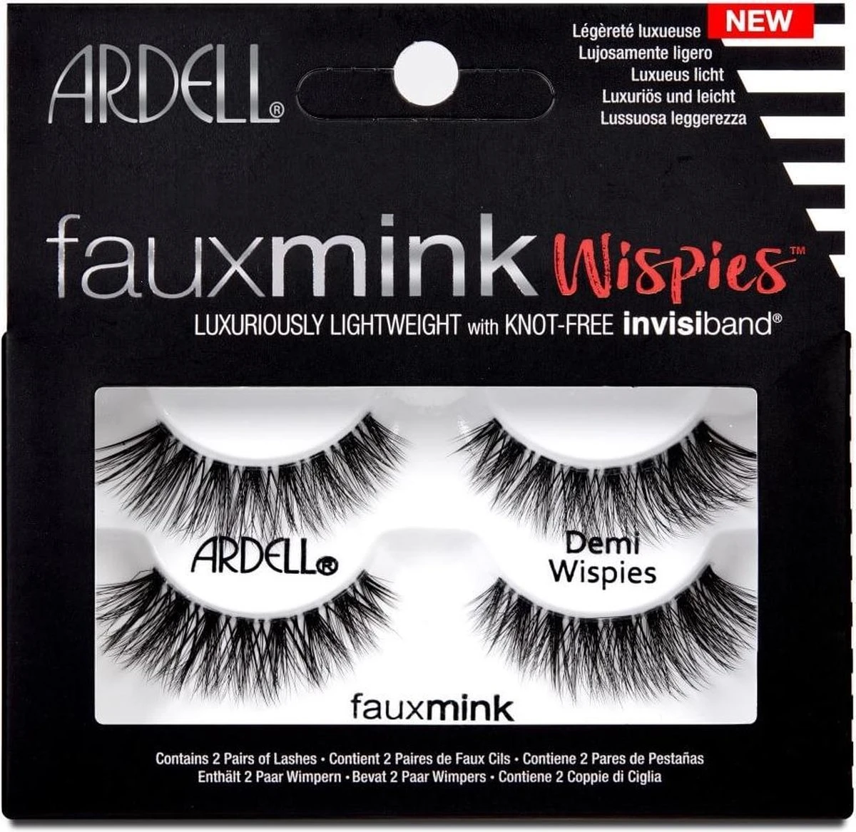 Ardell - Faux Mink Demi Wispies - Twin Pack - Zwart 1 Ardell - Faux Mink Demi Wispies - Twin Pack - Zwart