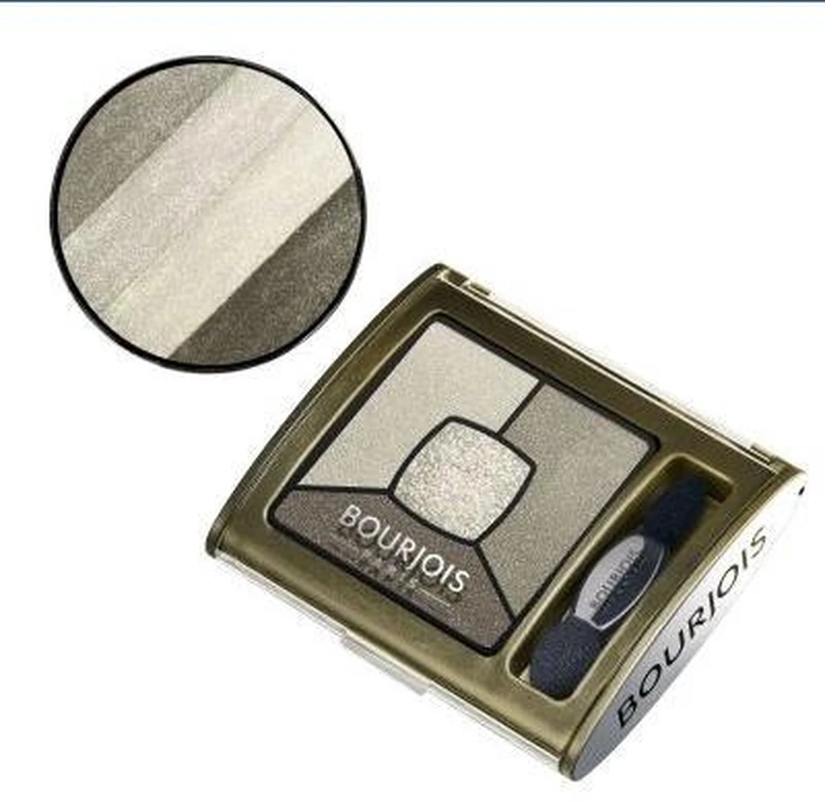 Bourjois Smoky Stories Quatuor - 04 Rock This Khaki - Oogschaduw 9 Bourjois Smoky Stories Quatuor - 04 Rock This Khaki - Oogschaduw - Afbeelding 9