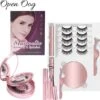 Merkloos Magnetische Wimpers - Open Oog - Magnetische Nep Wimpers Met 2 Magnetic Eyeliners En Applicator - Valse Wimpers - Magnetic Lashes - Magnetische Wimpers Set