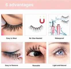 Nepwimpers - Nep Wimpers - Valse Wimpers - Lashes - False Lashes - Magnetische Wimpers - Magnetische Eyeliner - Miami -Oogmake Up Winkel 1200x1175 5