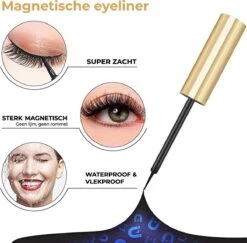Magnetische Nep Wimpers Met 2 Magnetic Eyeliners En Applicator - 10 Magnetische Lashes - Wimperextensions - Zwart -Oogmake Up Winkel 1200x1179 1