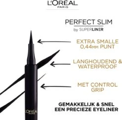 L’Oréal Paris Superliner Perfect Slim - Intense Black - Zwarte Pen Eyeliner - 4.7 Ml 13 L’Oréal Paris Superliner Perfect Slim - Intense Black - Zwarte Pen Eyeliner - 4.7 Ml -Oogmake Up Winkel 1200x1181 8