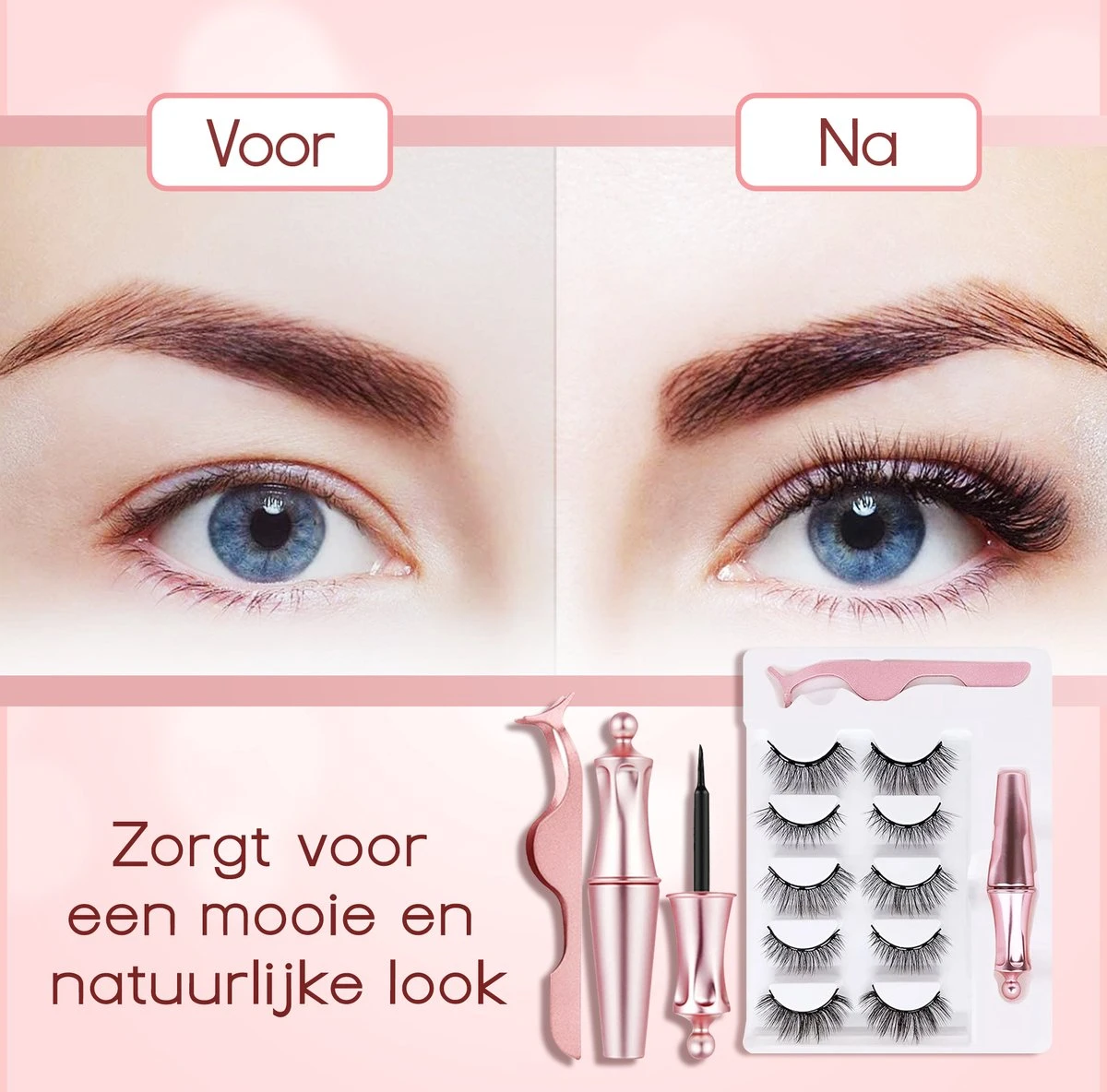 Merkloos La Liva Magnetische Wimpers - Inclusief Eyeliner En Wimper Pincet - 5 Magneetjes - Wimperextentions - Wimperlifting Set - Lash Lift 6 Merkloos La Liva Magnetische Wimpers - Inclusief Eyeliner En Wimper Pincet - 5 Magneetjes - Wimperextentions - Wimperlifting Set - Lash Lift - Afbeelding 6