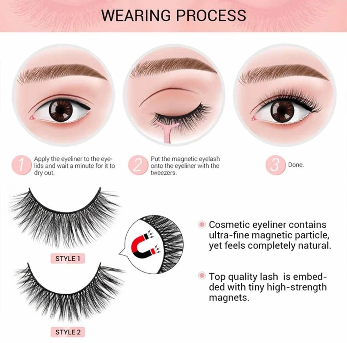 Diamond | M5 Bekend Van TikTok | GRATIS Spiegeldoosje | Magnetische Wimpers Met Eyeliner | Nep Wimpers | Magnetic Eyelashes | HERBRUIKBAAR | CADEAU 8 Diamond | M5 Bekend Van TikTok | GRATIS Spiegeldoosje | Magnetische Wimpers Met Eyeliner | Nep Wimpers | Magnetic Eyelashes | HERBRUIKBAAR | CADEAU - Afbeelding 8