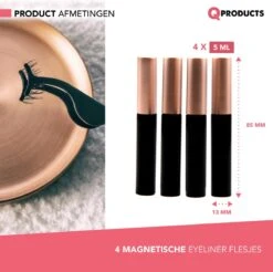 Qproducts Magnetische Wimpers - Nepwimpers - Wimperset Van 10 Wimpers 4 Eyeliners En Pincet - Inclusief Wimper Bewaardoos Met Ingebouwd Spiegeltje - Magneet Wimpers - Magnetic Lashes -Oogmake Up Winkel 1200x1193 3