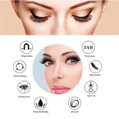 Hoge Korting - VERLUXX© - 'Quality Over Quantity' - 3D Magnetische Wimpers Incl. 1+1 GRATIS Geïoniseerde Waterproof Eyeliner & Pincet, Fake Lashes, Nepwimpers, Magnetic Lashes, Herbruikbare Realistic Wimpers -Oogmake Up Winkel 1200x1199 8