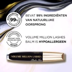 L’Oréal Paris - Volume Million Lashes Balm Noir - 01 Black - Zwart - Volume Mascara - 8.9 Ml -Oogmake Up Winkel 1200x1200 165