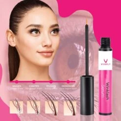 Vivefly Healthcare Winklash - Wimperserum - Wimper Krullen - Wimper Groei - Lash Serum 5ml -