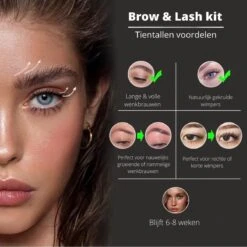 Merkloos Wimper & Wenkbrauw Lifting Set - Wimperlift - Wenkbrauwlift - Lashlift - Browlift - Proffesional Wimperlifting - Lash Lift - Wimperkit - Wenkbrauwkit - Permanent Gekrulde Wimpers - Lashes And Brows - Lash & Brow Kit -Oogmake Up Winkel 1200x1200 307