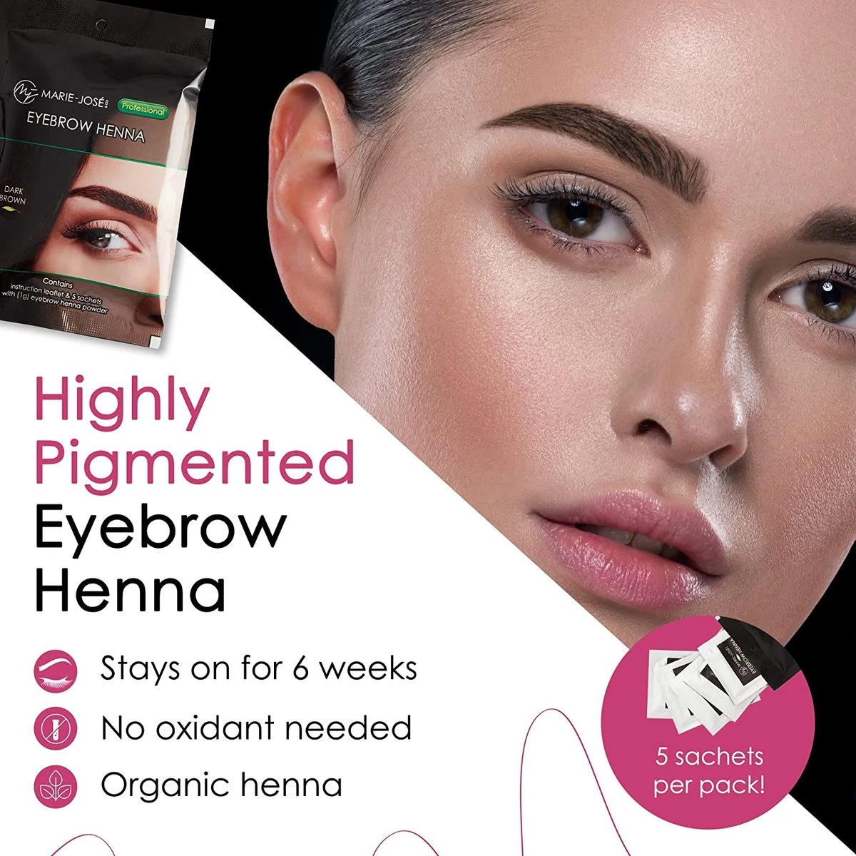 Henna Wenkbrauwverf Donkerbruin | Henna Brows |Geschikt Voor Minstens 25 Toepassingen 3 Henna Wenkbrauwverf Donkerbruin | Henna Brows |Geschikt Voor Minstens 25 Toepassingen - Afbeelding 3