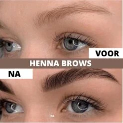 2 In 1 - Henna Wenkbrauwverf En Wimperverf - Bruin - Henna Brows - DIY Henna Brows Kit - Starterspakket -Oogmake Up Winkel 1200x1200 419