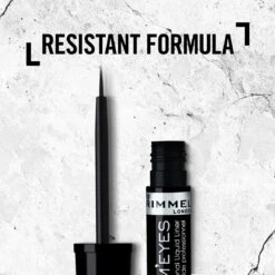 Rimmel London Glam'Eyes Professional Liquid Eyeliner - 001 Black Glamour -Oogmake Up Winkel 1200x1200 496