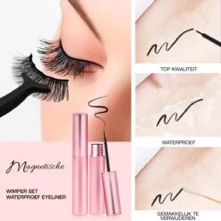 Merkloos Magnetische Wimpers - Katten Oog - Magnetische Nep Wimpers Met 2 Magnetic Eyeliners En Applicator - Valse Wimpers - Magnetic Lashes - Magnetische Wimpers Set -Oogmake Up Winkel 1200x1200 611