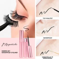 Merkloos Magnetische Wimpers - Open Oog - Magnetische Nep Wimpers Met 2 Magnetic Eyeliners En Applicator - Valse Wimpers - Magnetic Lashes - Magnetische Wimpers Set -Oogmake Up Winkel 1200x1200 629