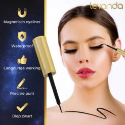 Nep Wimpers Met Magnetische Eyeliner Zwart - Wimperextensions Magnetic Lashes - Valse Wimpers Magneet Potlood En Applicator -Oogmake Up Winkel 1200x1200 668