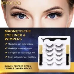 Nep Wimpers Met Magnetische Eyeliner Zwart - Wimperextensions Magnetic Lashes - Valse Wimpers Magneet Potlood En Applicator -Oogmake Up Winkel 1200x1200 670