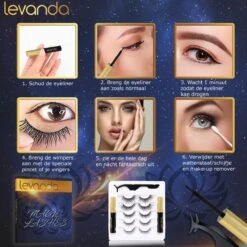 Nep Wimpers Met Magnetische Eyeliner Zwart - Wimperextensions Magnetic Lashes - Valse Wimpers Magneet Potlood En Applicator -Oogmake Up Winkel 1200x1200 671