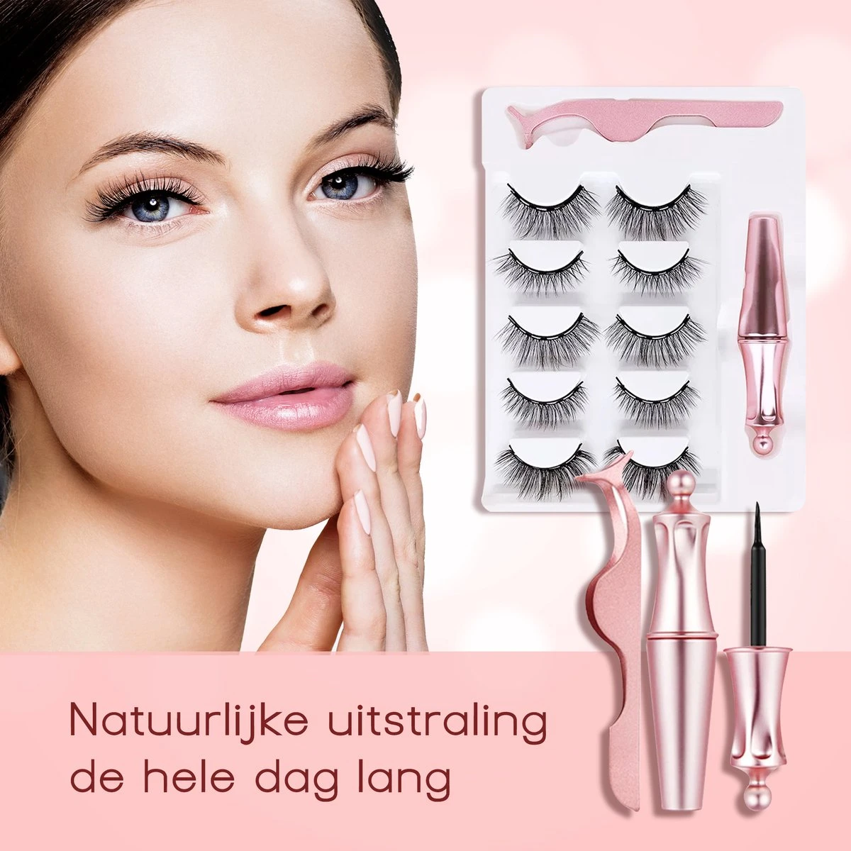 Merkloos La Liva Magnetische Wimpers - Inclusief Eyeliner En Wimper Pincet - 5 Magneetjes - Wimperextentions - Wimperlifting Set - Lash Lift 9 Merkloos La Liva Magnetische Wimpers - Inclusief Eyeliner En Wimper Pincet - 5 Magneetjes - Wimperextentions - Wimperlifting Set - Lash Lift - Afbeelding 9
